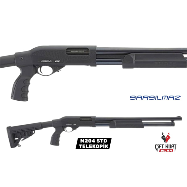 Sarsılmaz M204 STD Teleskopik Pompalı Yivsiz Av Tüfeği